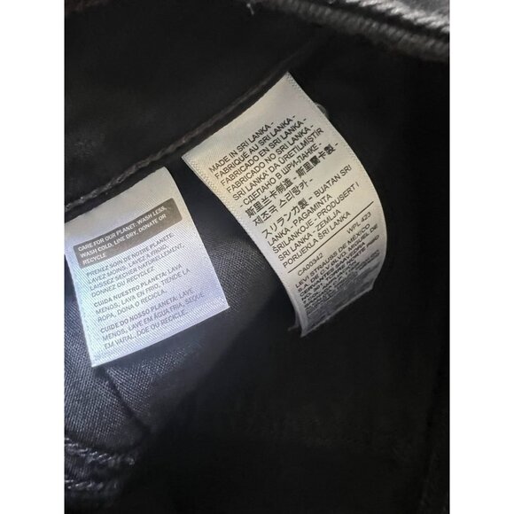 Levi’s Superlow Bootcut Jeans 26 Black Y2K Low Rise Stretch Denim Classic Fit - Picture 4 of 6